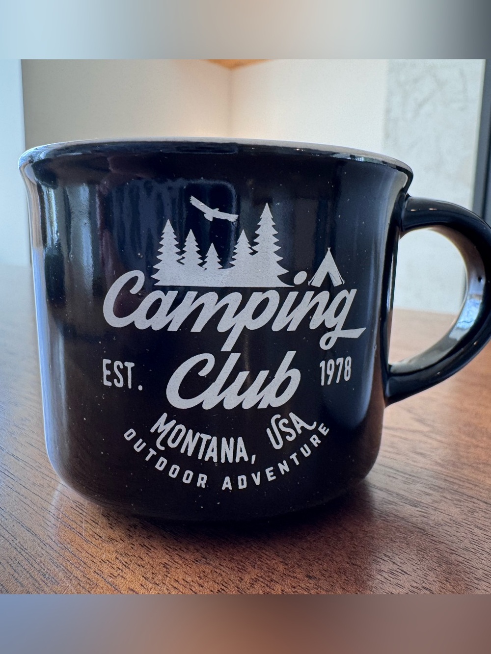 Black Enamel Mug